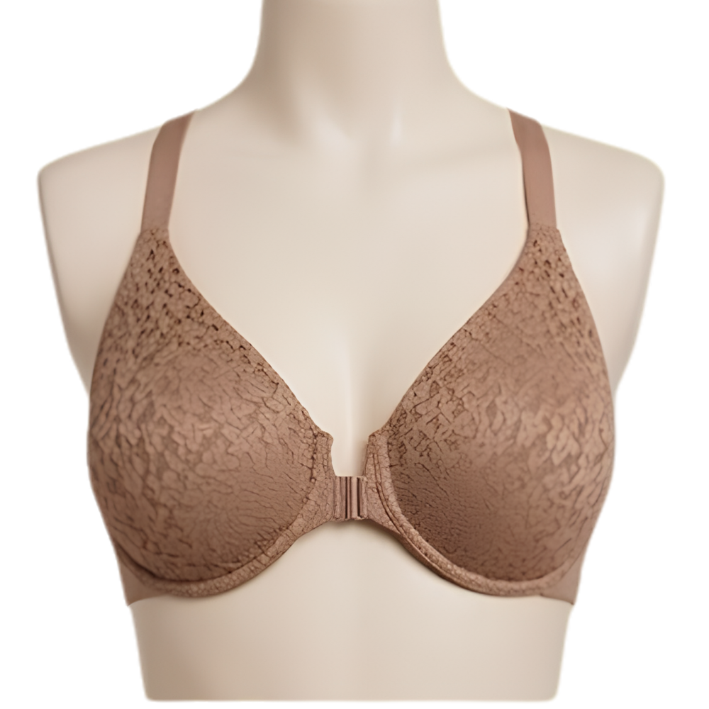 Real picture of Front-Close Bra - Nude