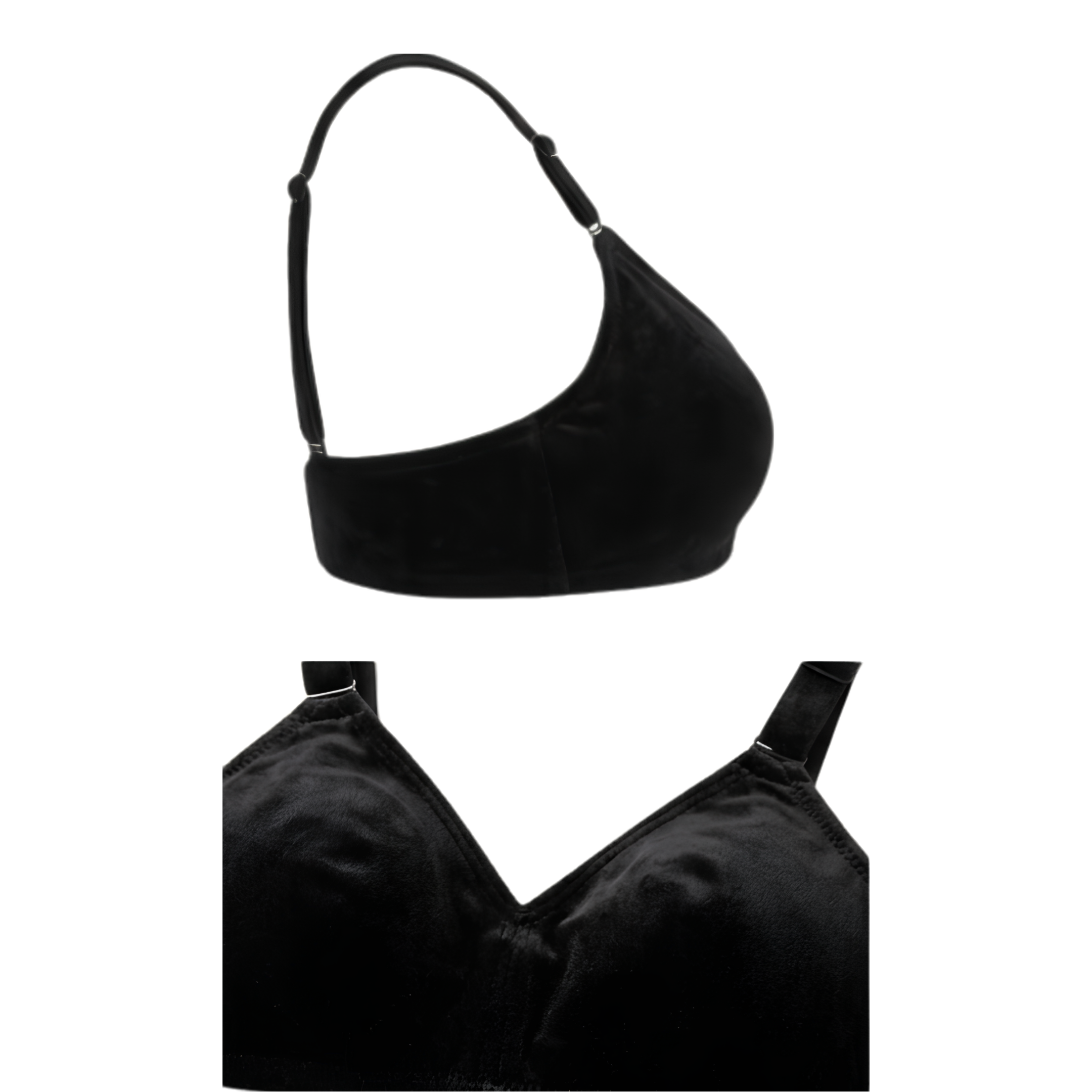 Soft Wireless Bra - Black