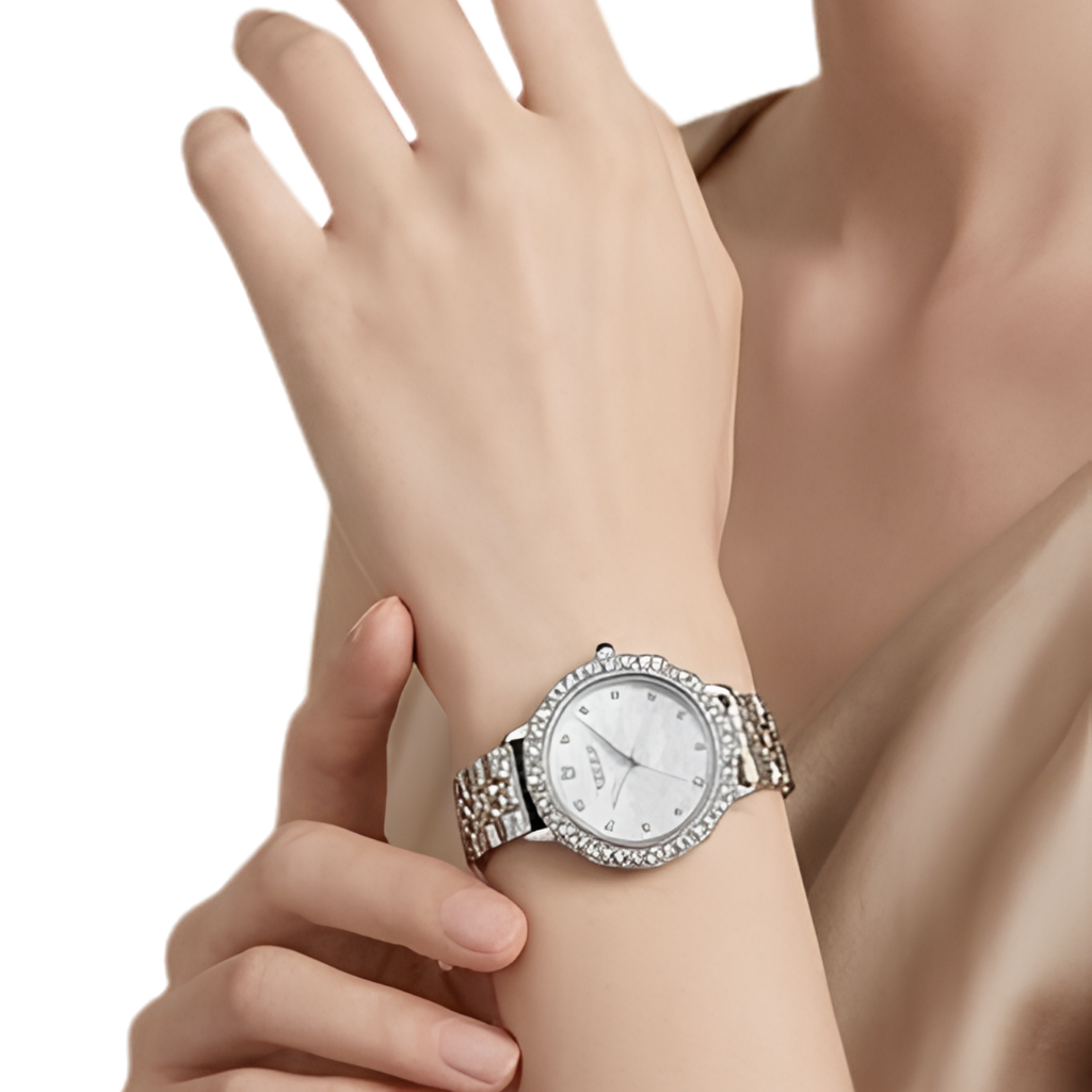 Silver Chain Wristwatch