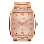Pink-Square Dial Watch