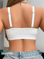 Elegant Front-Close Mesh Bra