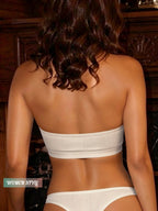Deep V Lace Bra