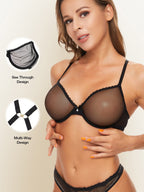Premium Sheer Mesh Design Bra