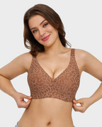 Viral Seamless Jelly Deep V Push-Up Wireless Bra