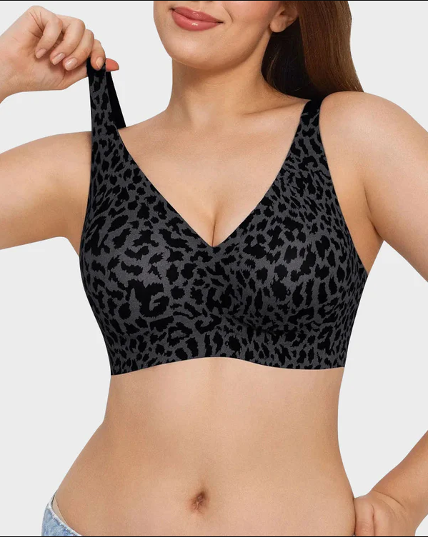 Viral Seamless Jelly Deep V Push-Up Wireless Bra
